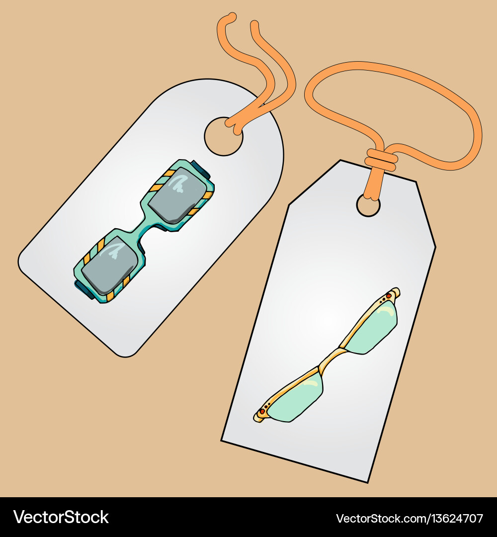 Label badge price tag with the image vector image