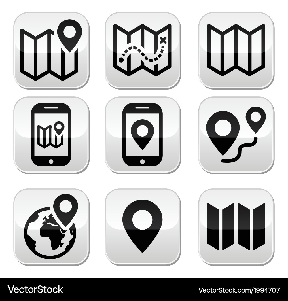 Navigation Button Set vector image