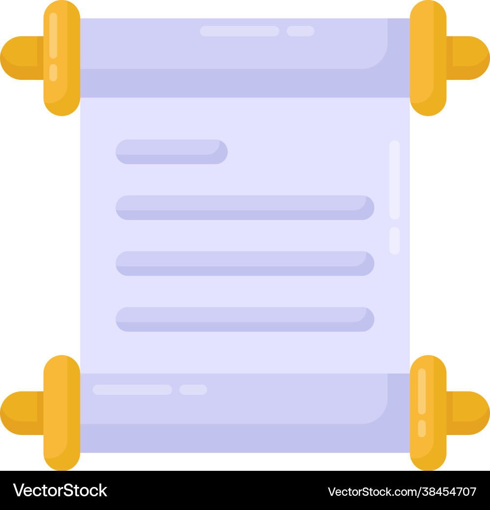 Paper scroll vector image