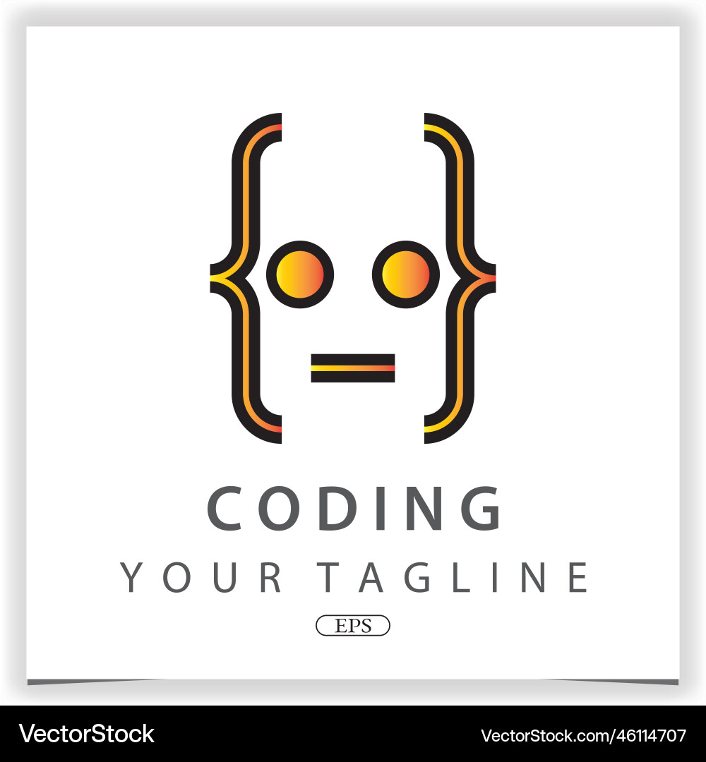 Robot Codierung oder Programmierer Logo Premium elegant Robot Codierung oder Programmierer Logo Premium elegant Vektorbild