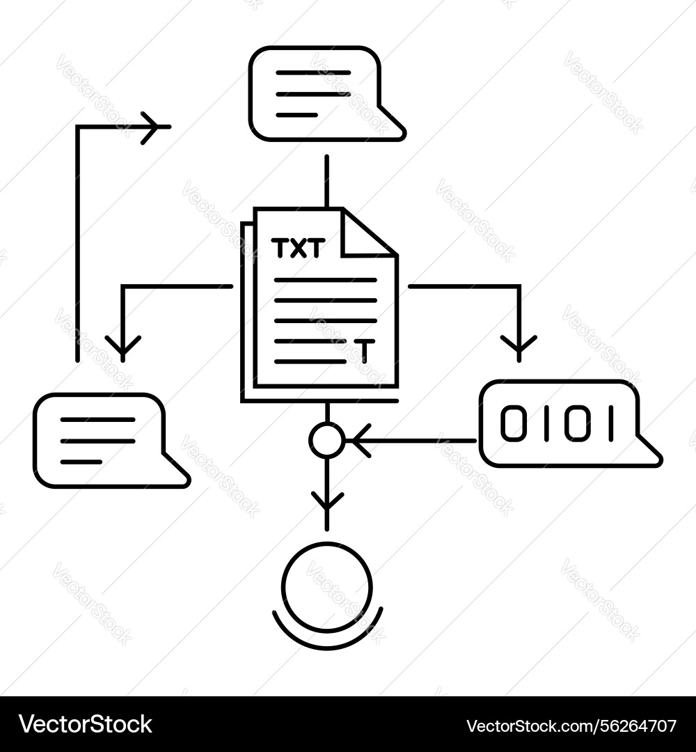 Smart ai automated text generator icon design Smart ai automated text generator icon design vector image