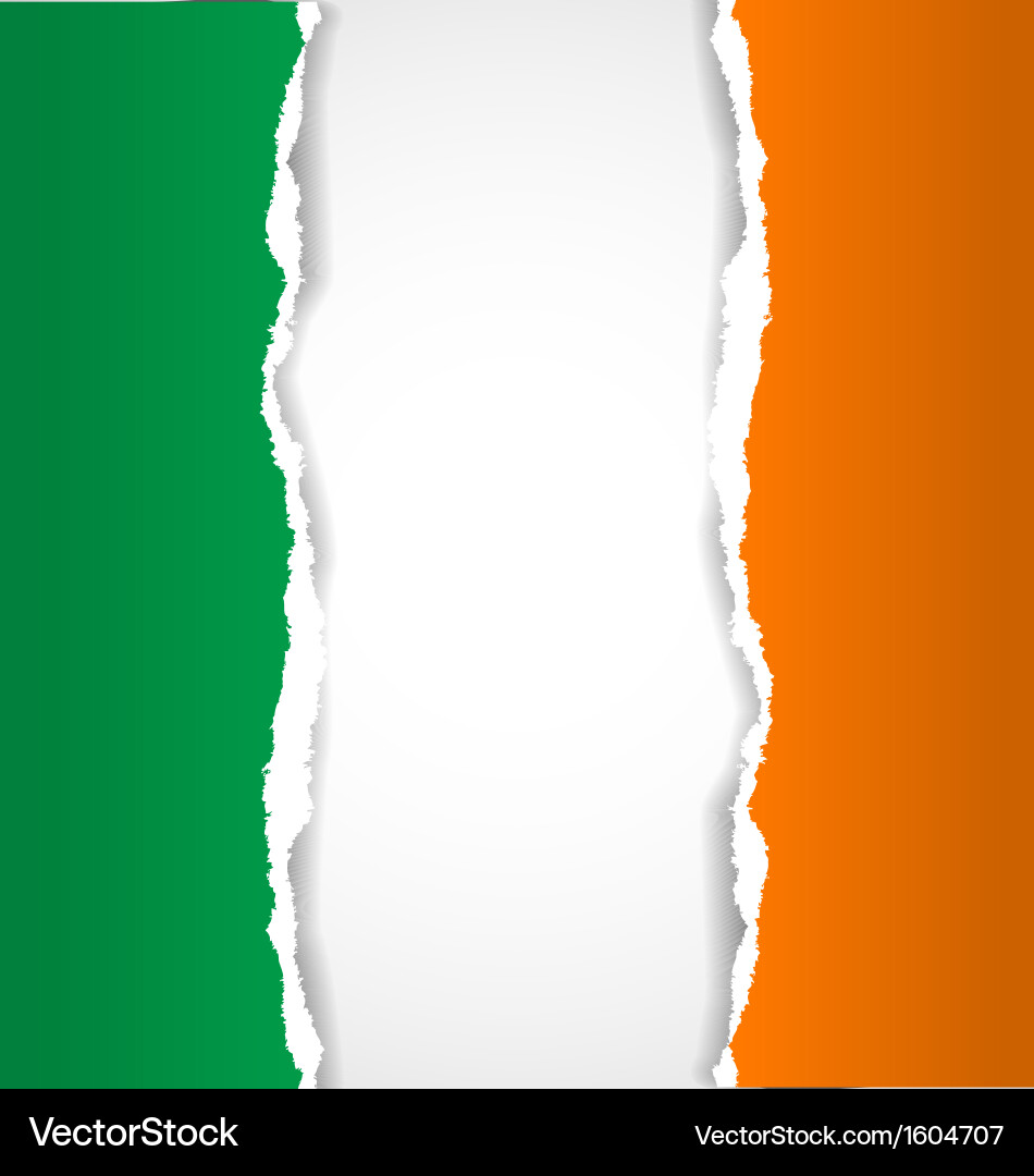 Torn Irish Flag Background – Royalty-Free Vector | VectorStock, image size:950x1080