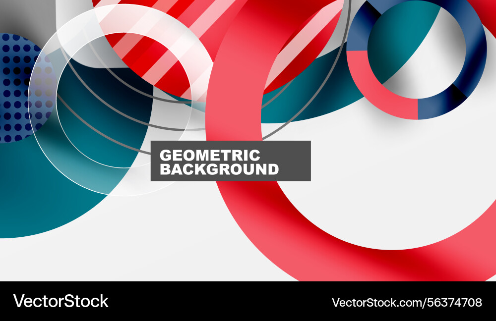 Abstract geometric composition overlapping Abstract geometric composition overlapping vector image