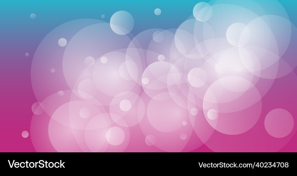 Abstract multicolored blurred bokeh on red vector image