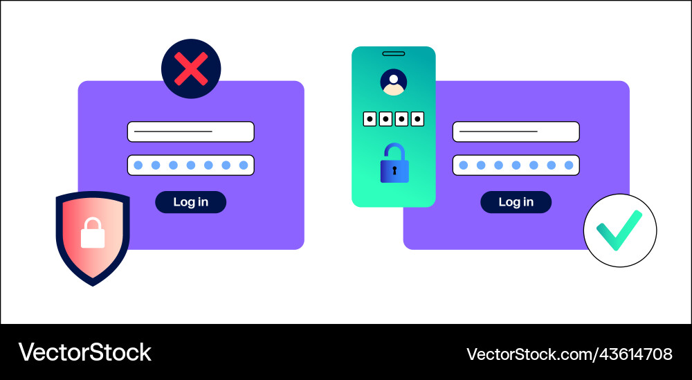 Access denied notification Access denied notification vector image