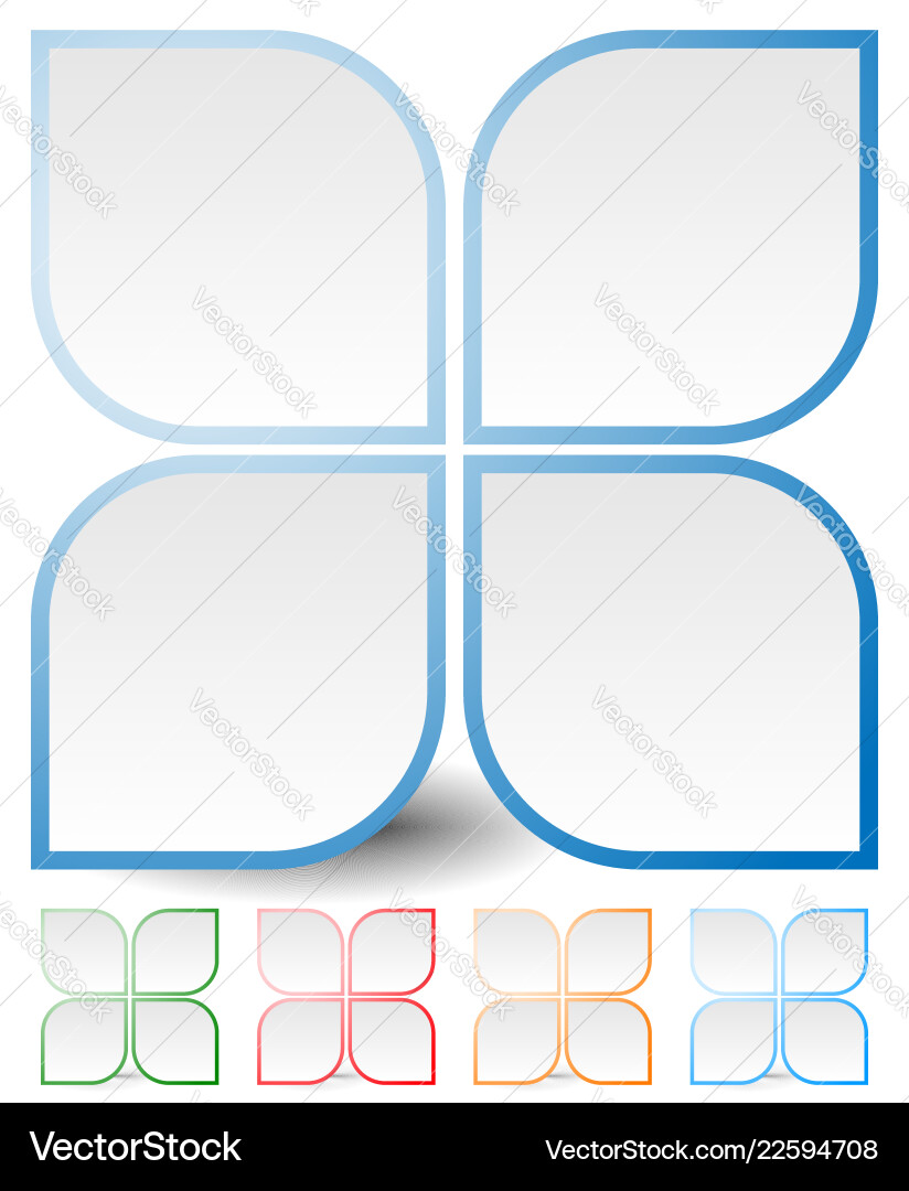 Generic icon design element in four colors Generic icon design element in four colors Vector Image