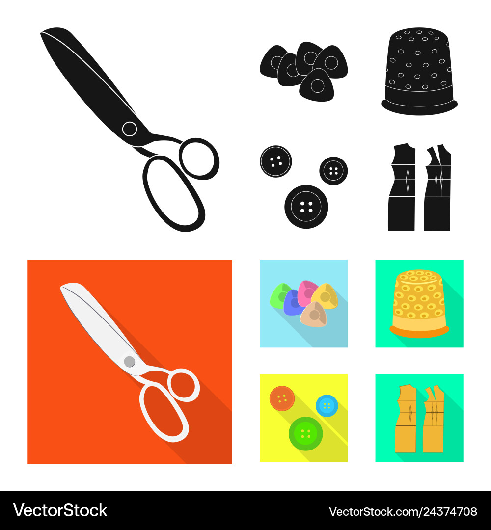 Isolated object of craft and handcraft sign set Vector Image