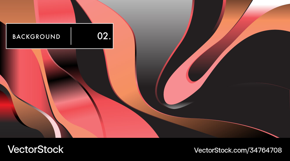 Liquid color background design fluid gradient vector image