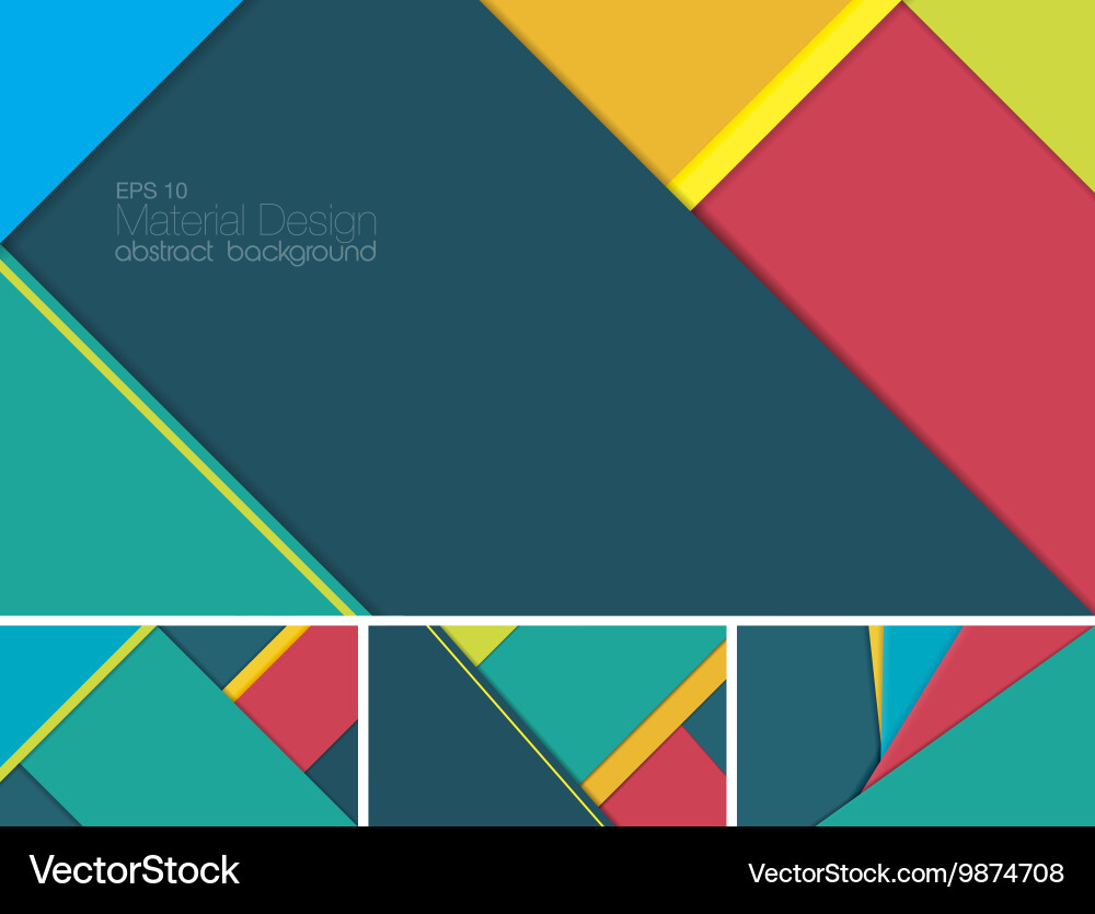 Material design abstract background vector image