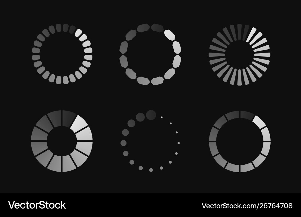 Modern set loading icon Vector Image