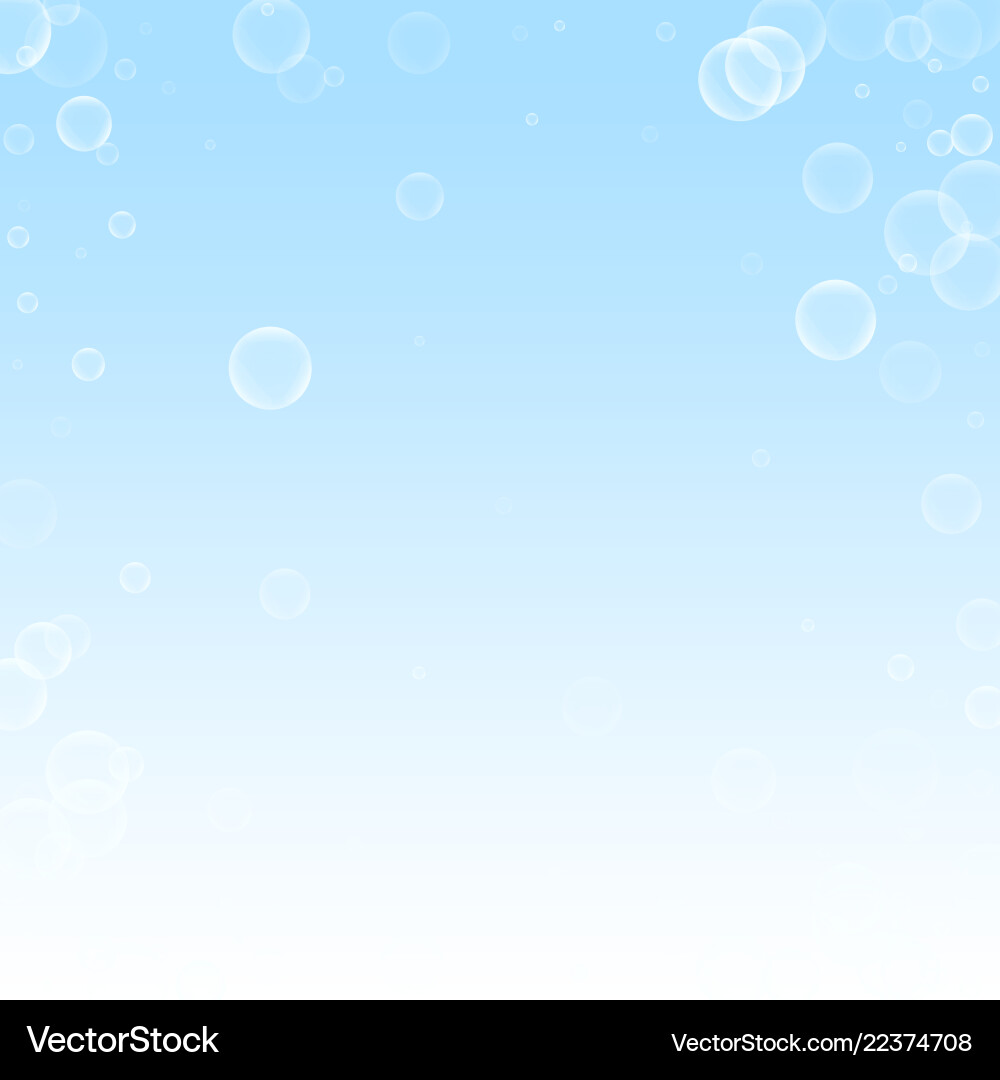 Random soap bubbles abstract background blowing b Random soap bubbles abstract background blowing b Vector Image