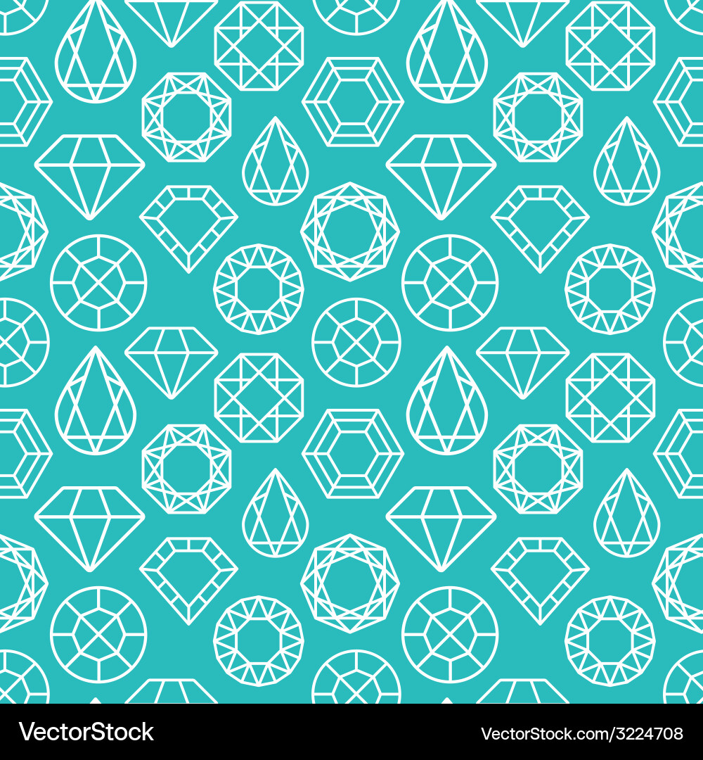 Seamless pattern with diamonds vector image
