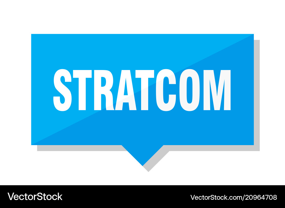 Stratcom price tag vector image