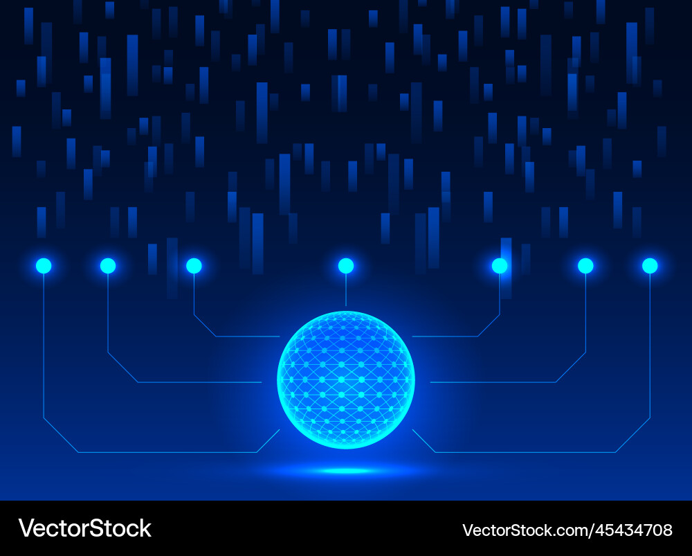 Technology data collection and export with a Technology data collection and export with a vector image