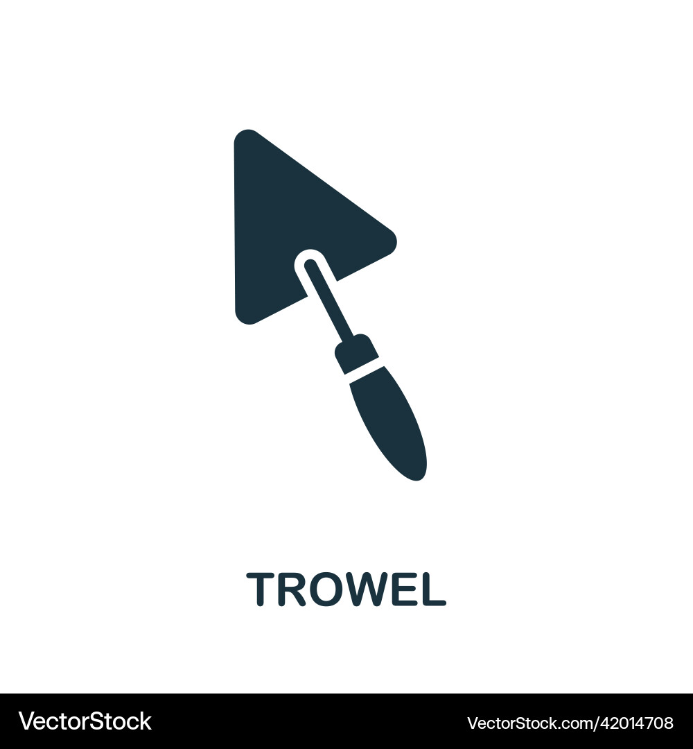 Trowel icon simple element from construction Trowel icon simple element from construction vector image