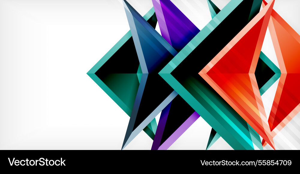 Abstract background color triangles and arrows Abstract background color triangles and arrows vector image