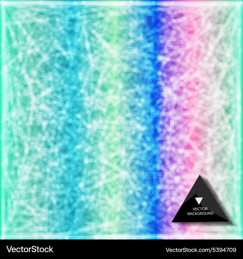 Abstract rainbow web background triangles vector image