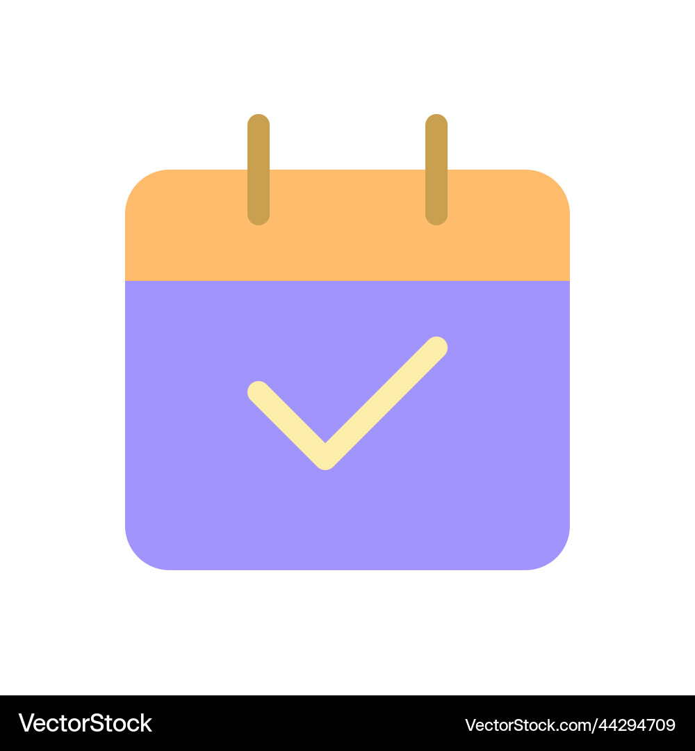 Calendar pixel perfect flat gradient color ui icon Calendar pixel perfect flat gradient color ui icon Vector Image
