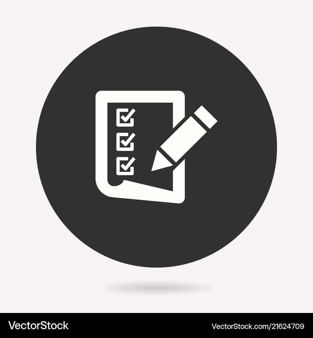 Checkmark Icon - Task List vector image