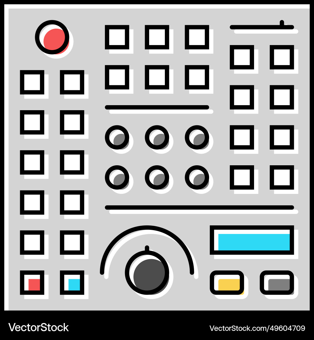 Control panel tool work color icon Vector Image