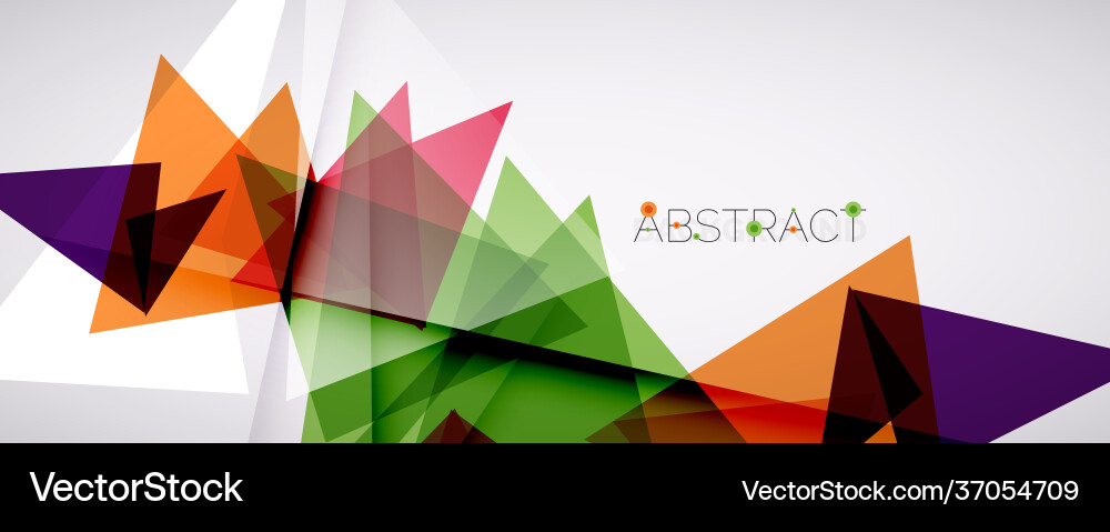 Geometric abstract background color triangle Geometric abstract background color triangle vector image