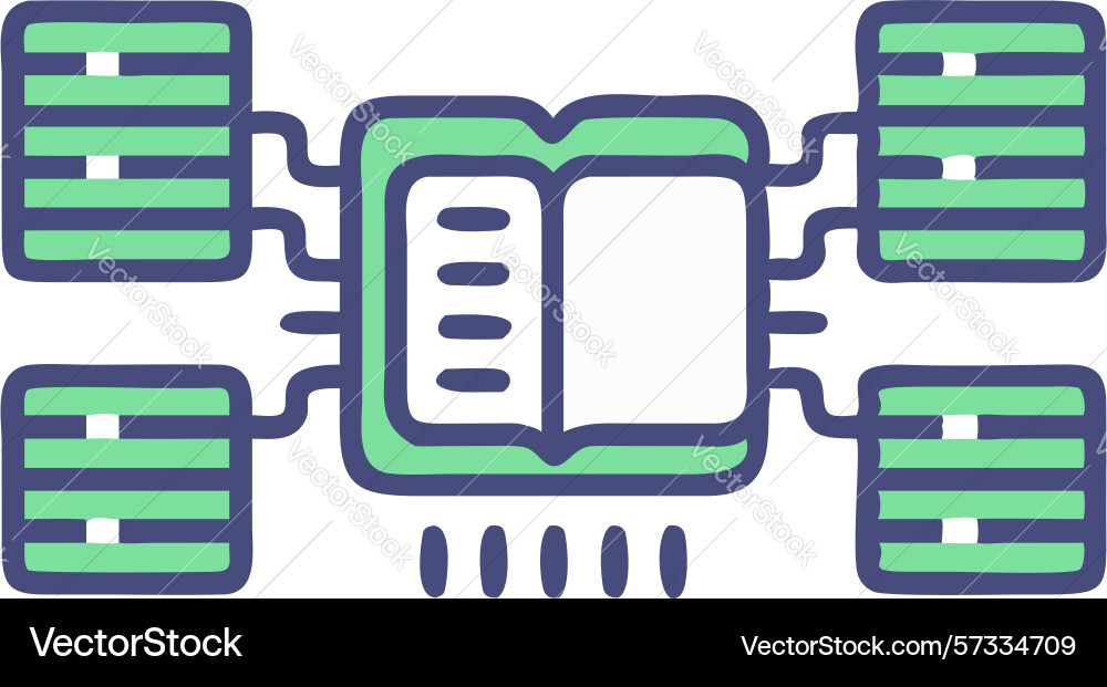 Information flow and digital knowledge from open vector image