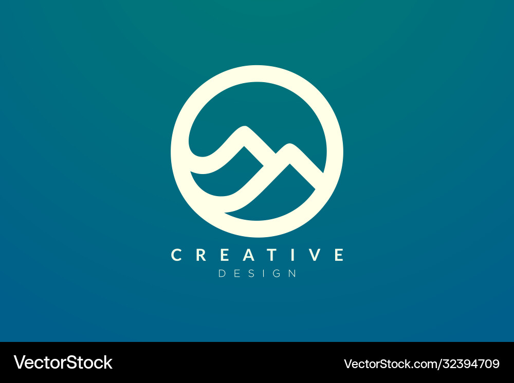 Logo design that combines circle objects Vector Image