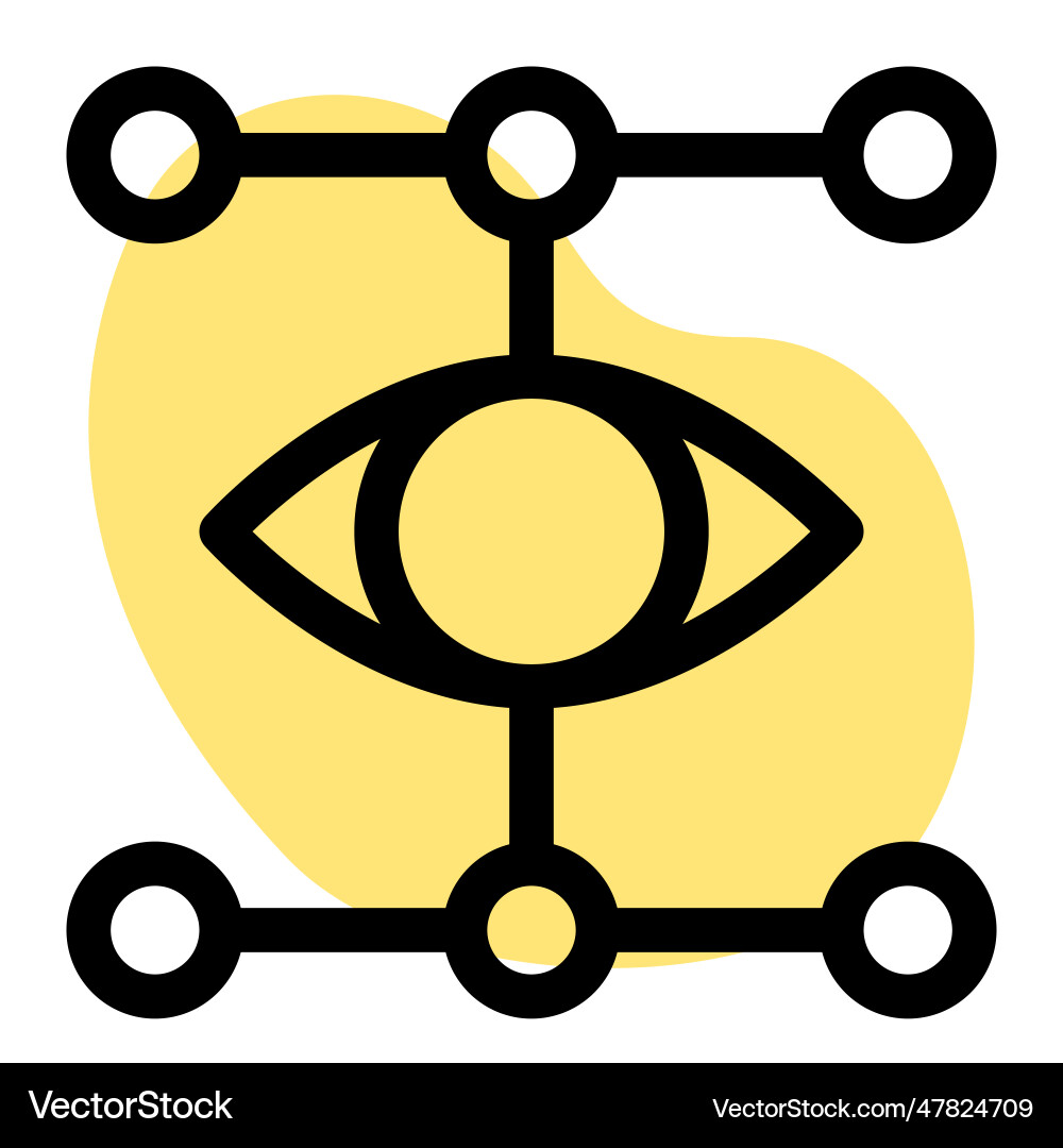 Monitoring of various network connections Vector Image