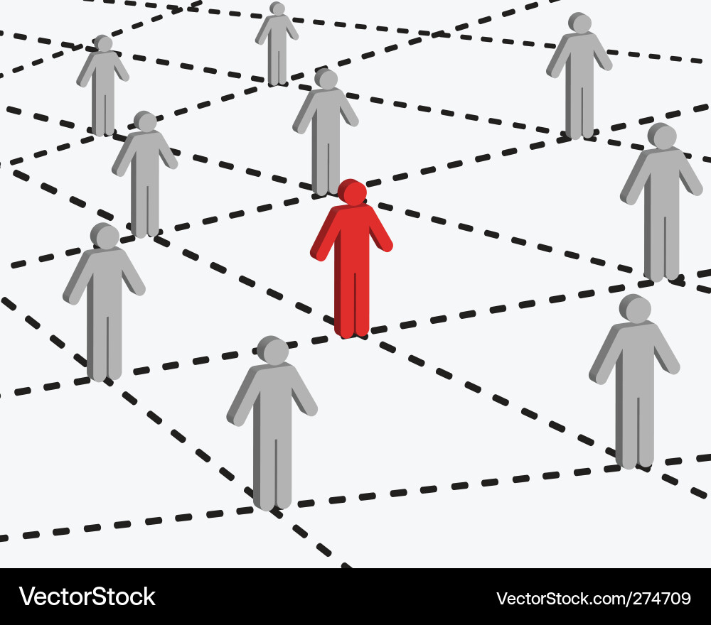 Network and Connection Concepts Vector Image