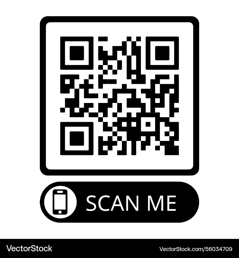 Qr code sample element for design vector image