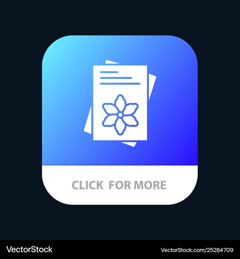 Seeds file flower spring mobile app button Seeds file flower spring mobile app button vector image