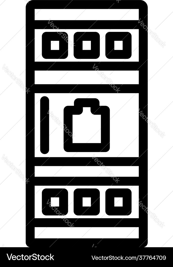 Server rack icon Royalty Free Vector Image - VectorStock