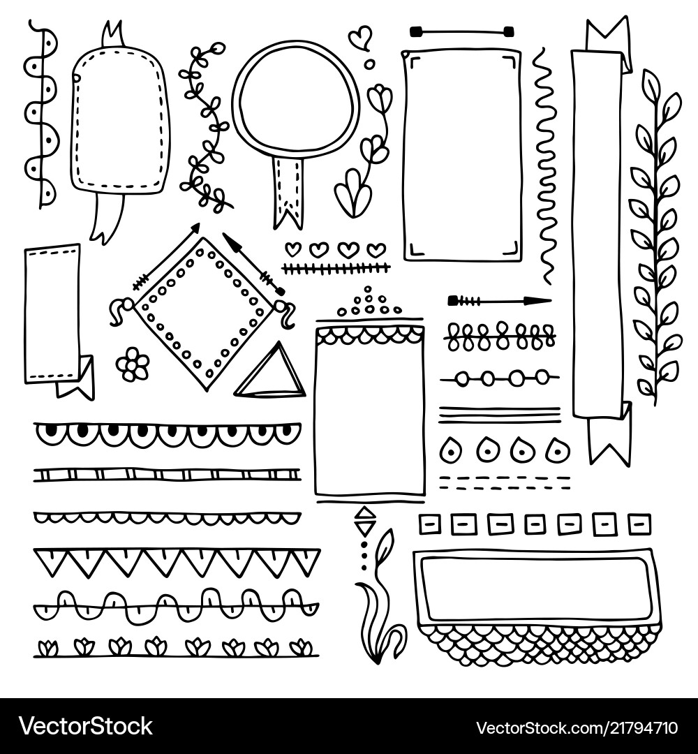 Bullet journa2306 Bullet journa2306 vector image