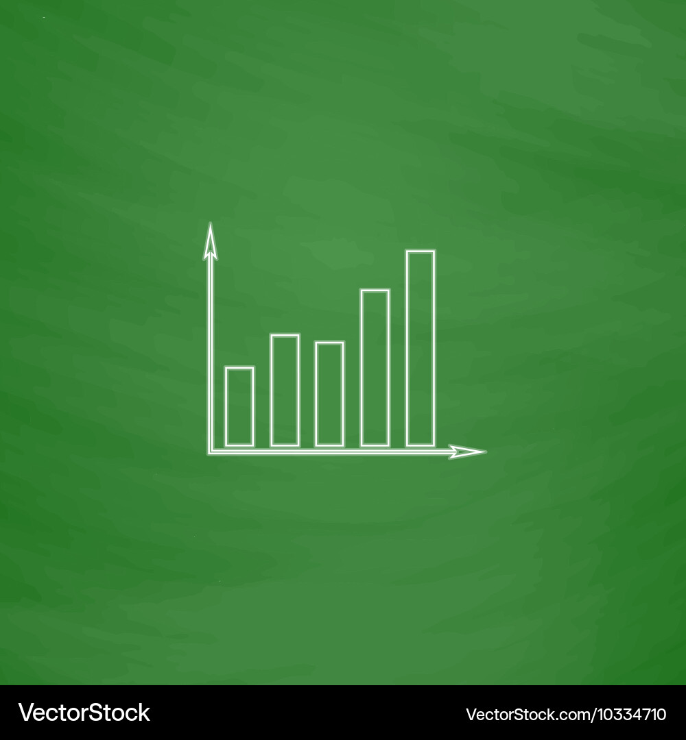 Business graph computer symbol vector image