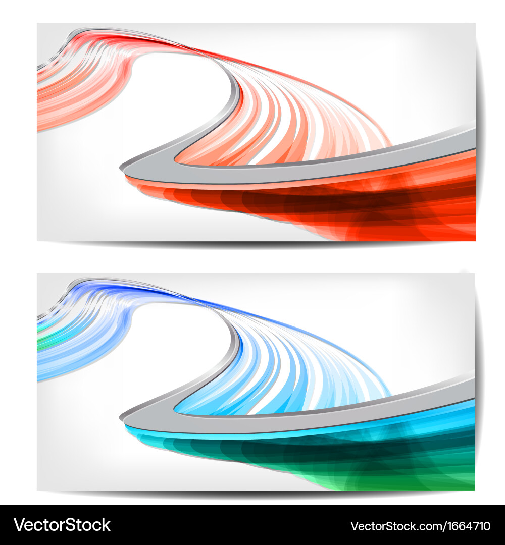 Fluid Abstract Waves Background Vector Image