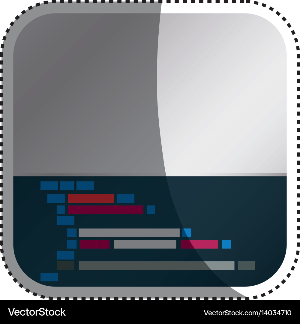 Html Programmiercode Vektorbild