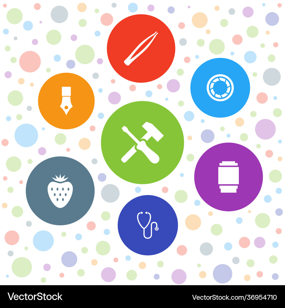 Macro icons Macro icons vector image