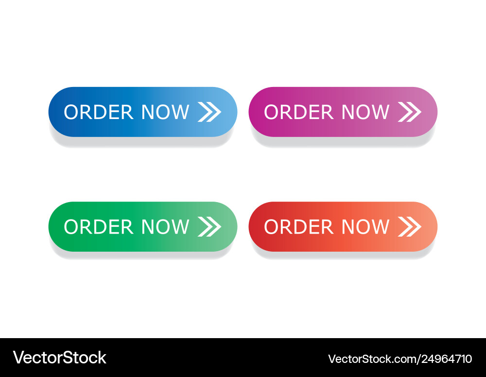 Order now web button set vector image