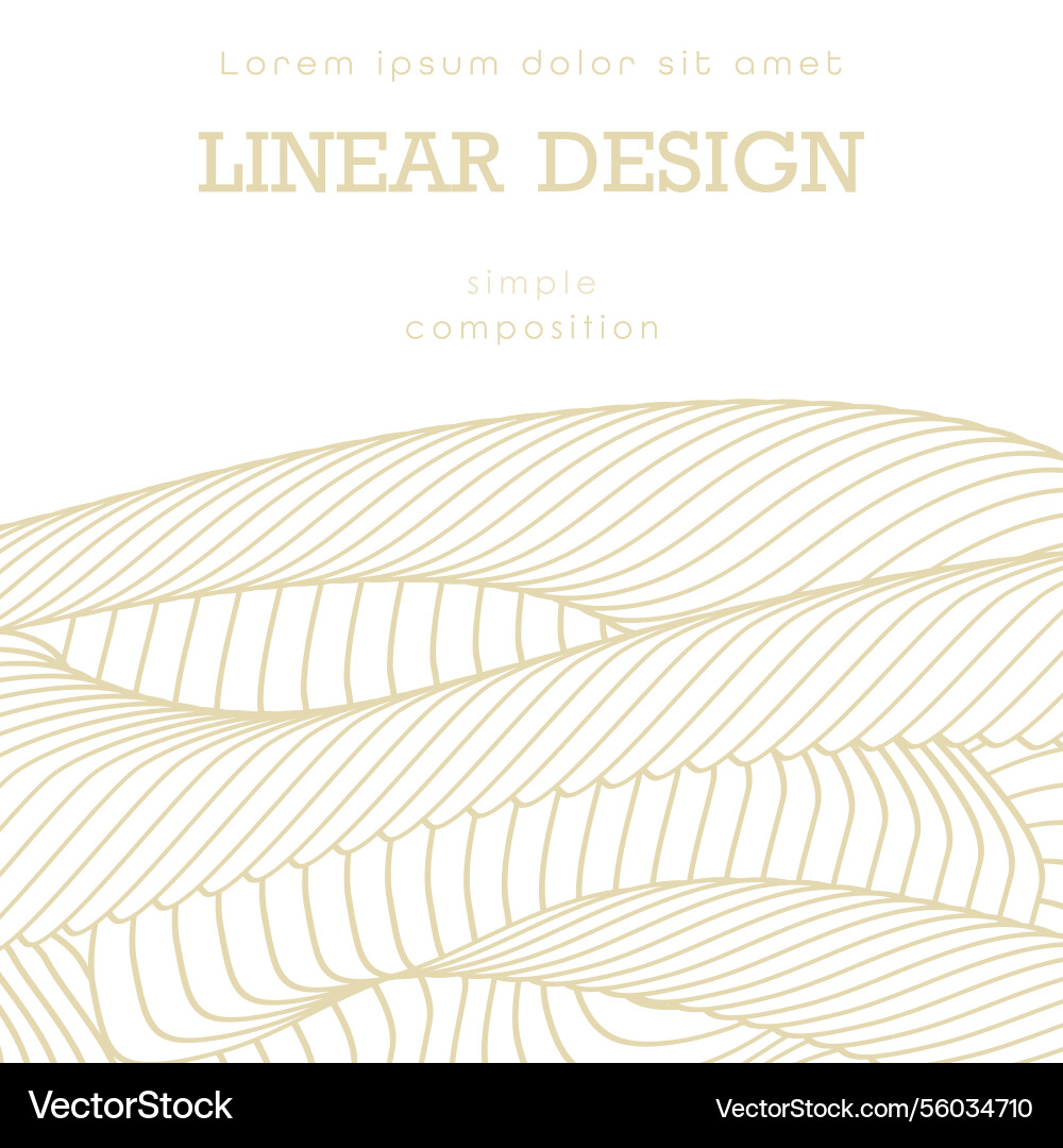 Parallel dynamic lines wavy design cover vector image