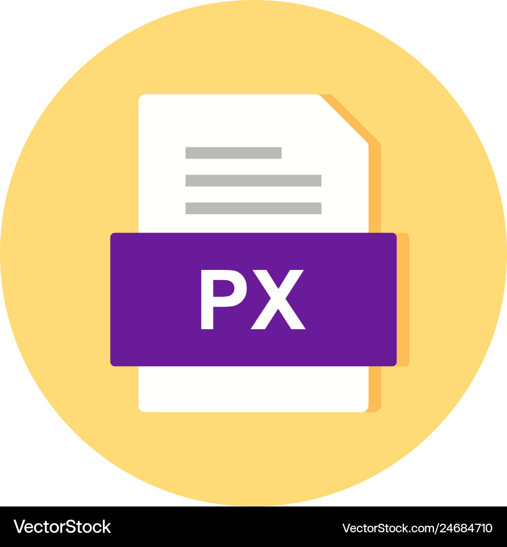 Px file document icon Vector Image
