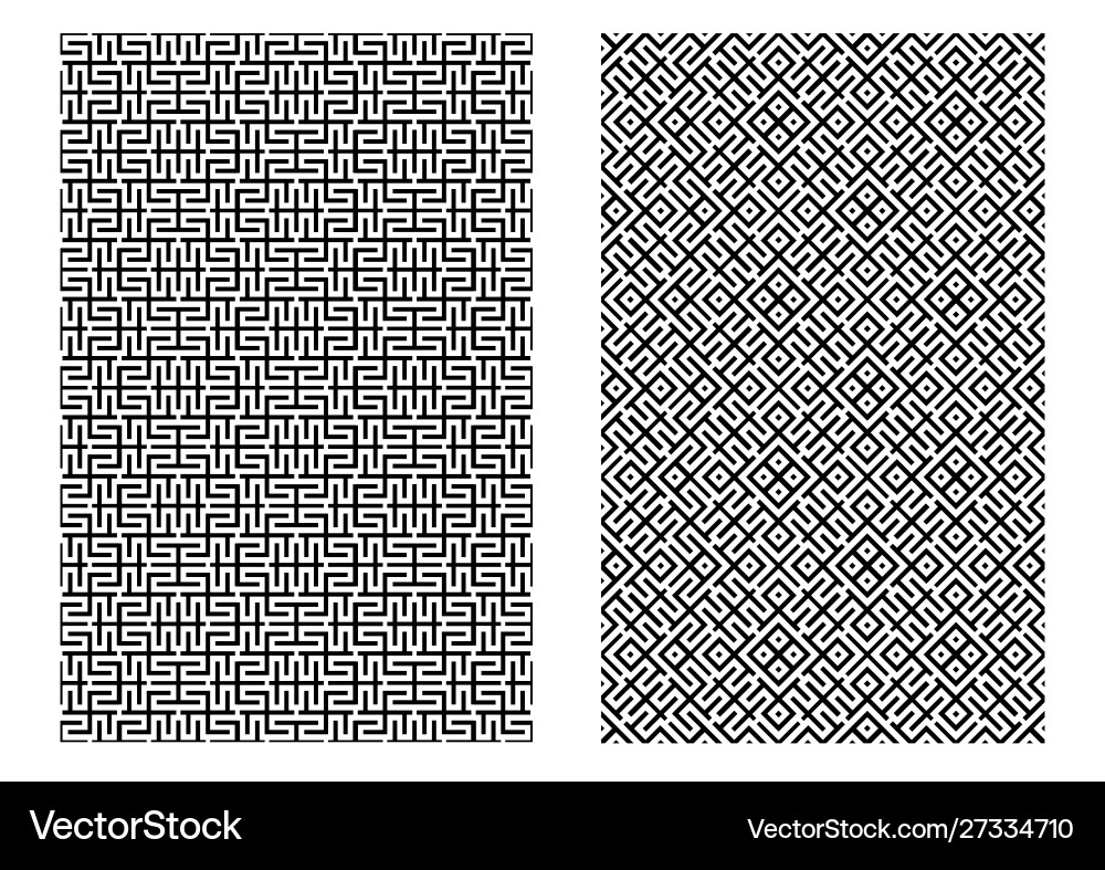 Seamless chinese line pattern for texture vector image