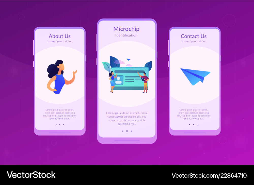 Smartcards for schools app interface template Smartcards for schools app interface template vector image