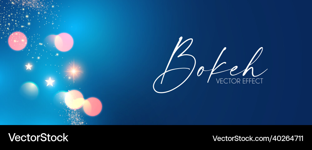 Abstract blue background with bokeh effect Abstract blue background with bokeh effect vector image