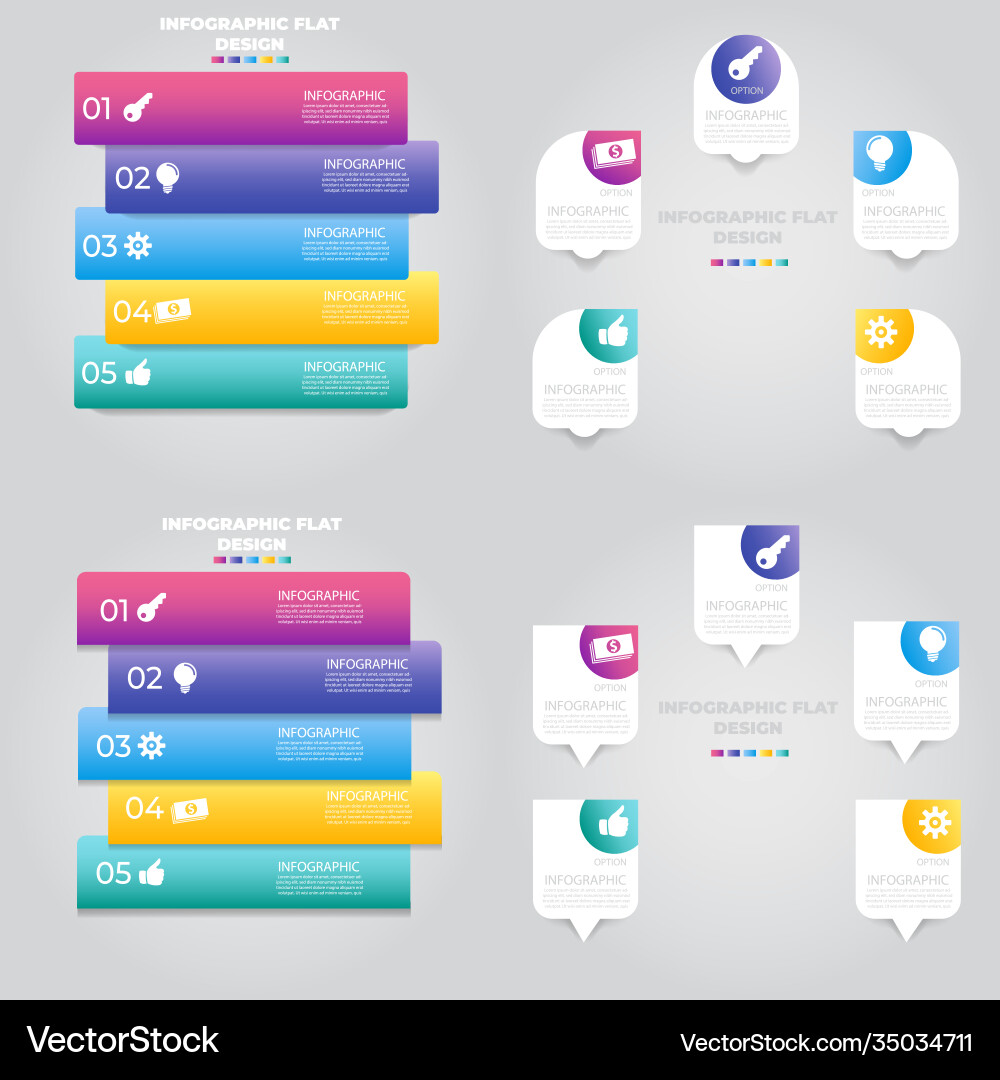 Business data visualization process chart Business data visualization process chart Vector Image