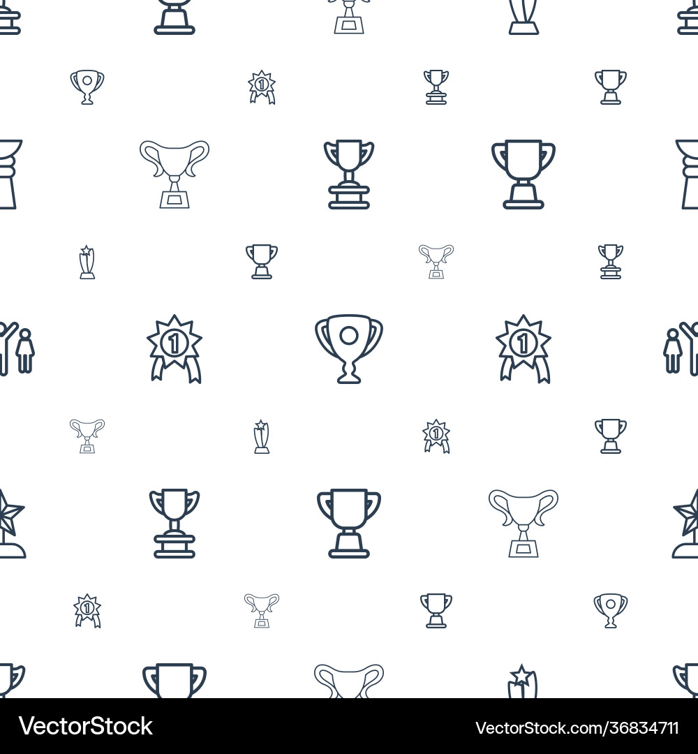 Contest icons pattern seamless white background Vector Image
