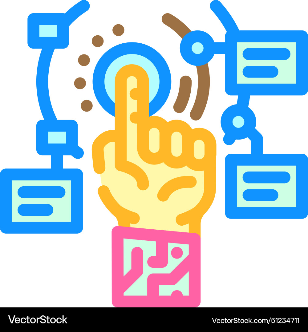 Cutting edge technology tech enthusiast color icon vector image