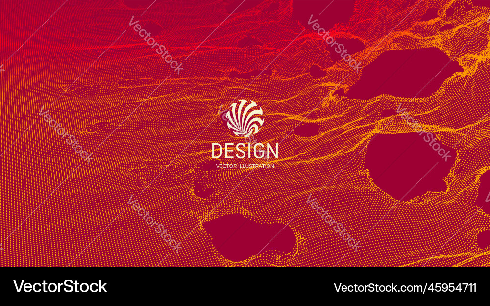 Dynamic Grid Network with Holes vector image