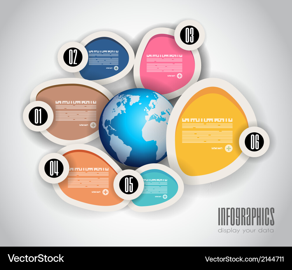 Infographics concept to display your data vector image