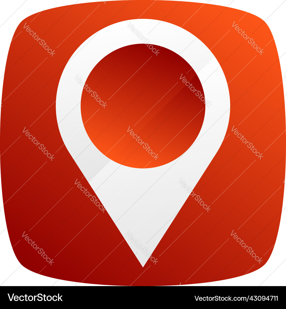 Map marker pin icon location address Map marker pin icon location address vector image