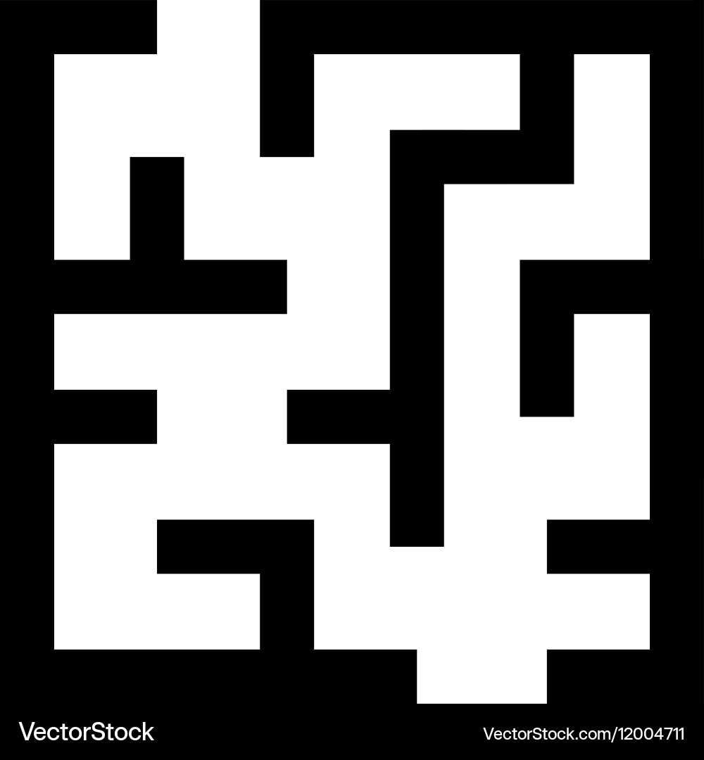 Maze Path Icon vector image